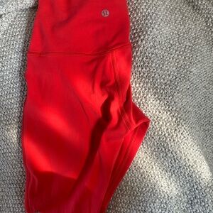 lululemon athletica Red Leggings